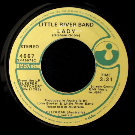 Little River Band - Lady / Take Me Home side A