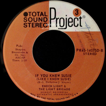 Enoch Light & The Light Brigade - I'm Looking Over A Four Leaf Clover / If You Knew Susie (Like I Know Susie) side B