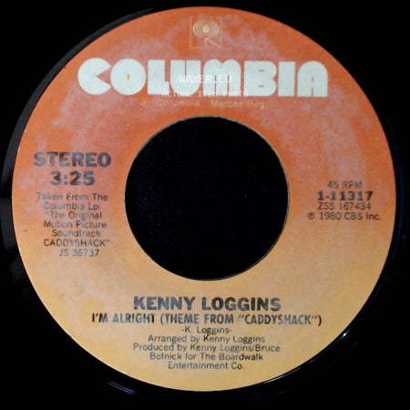 Kenny Loggins - Lead The Way / I'm Alright (Theme From "Caddyshack") side B