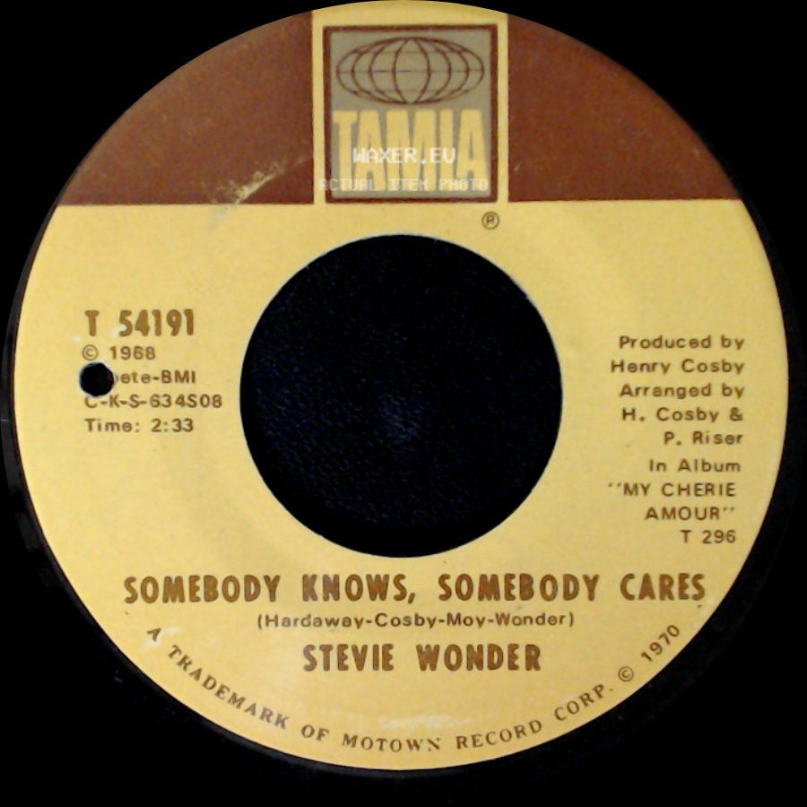 Stevie Wonder - Somebody Knows, Somebody Cares / Never Had A Dream Come True side A