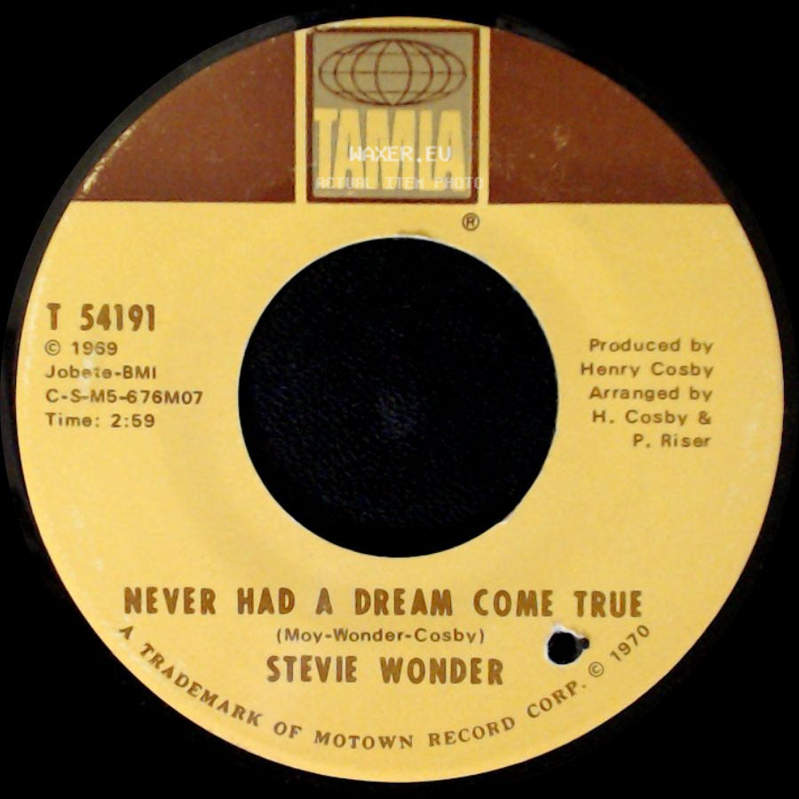 Stevie Wonder - Somebody Knows, Somebody Cares / Never Had A Dream Come True side B