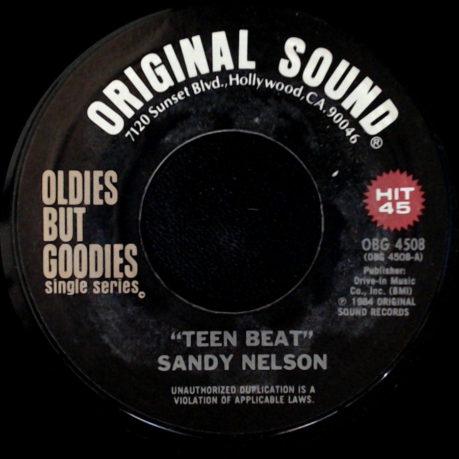 Sandy Nelson / Hollywood Persuaders - Teen Beat / Drums A-Go-Go side A