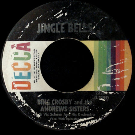 Bing Crosby And The Andrews Sisters - Santa Claus Is Comin' To Town / Jingle Bells side B