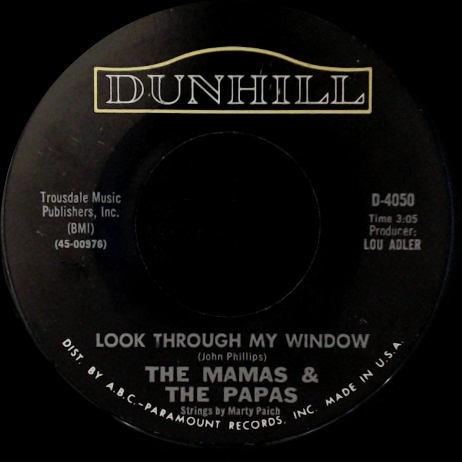 The Mamas & The Papas - Once Was A Time I Thought / Look Through My Window side B