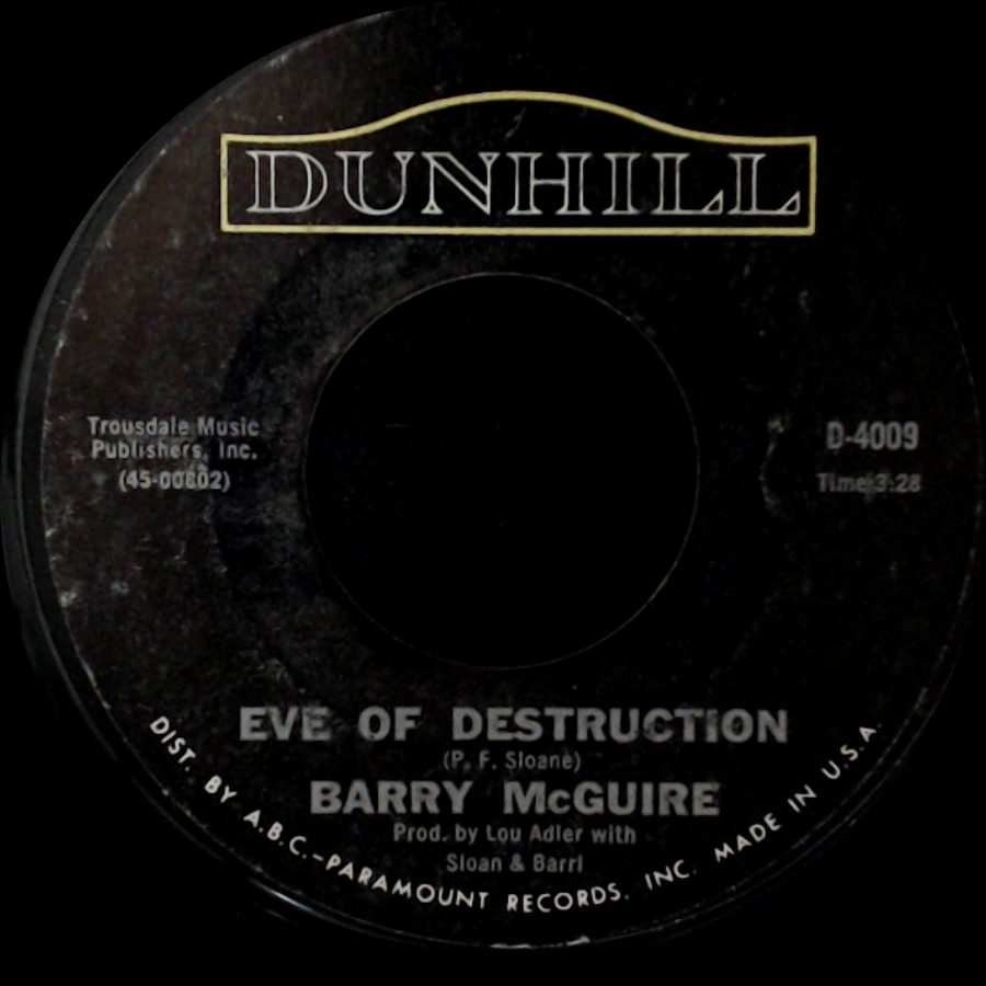 Barry Mcguire - Eve Of Destruction / What Exactly's The Matter With Me side A