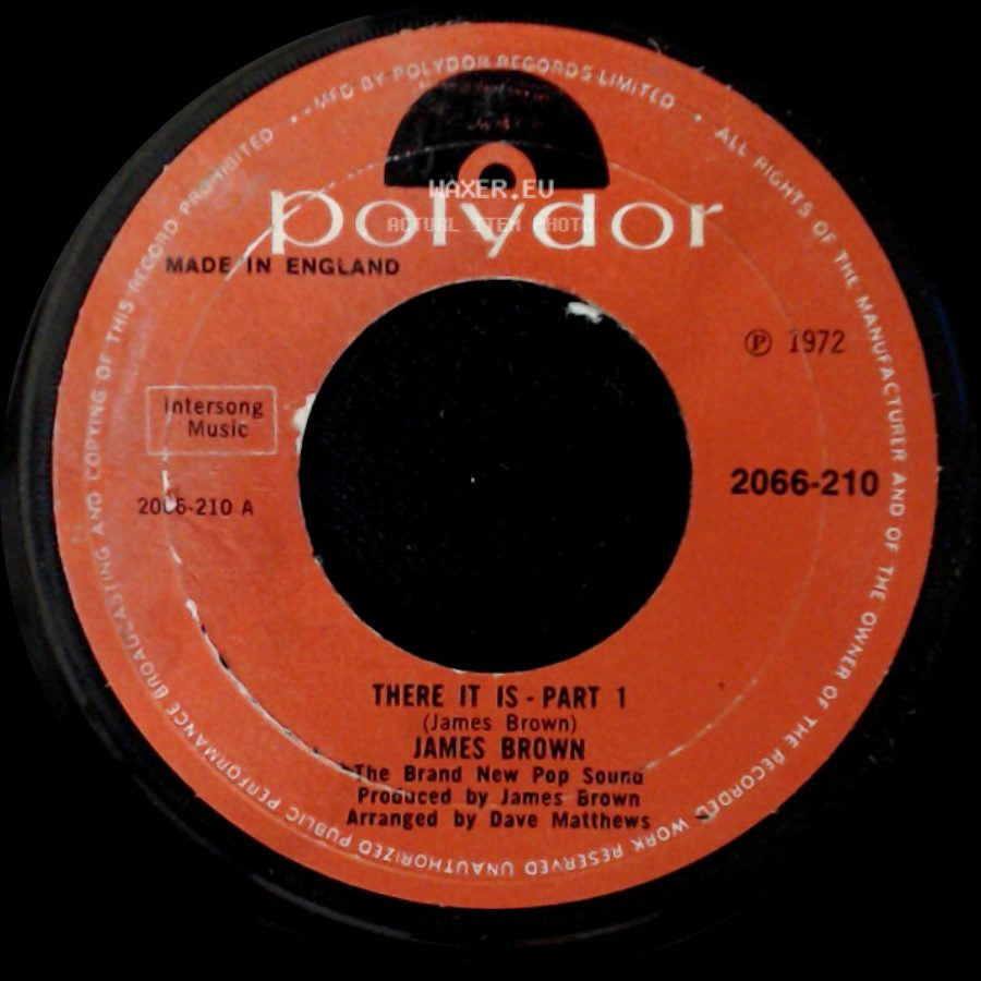 James Brown - There It Is - Part 1 / There It Is - Part 2 side A
