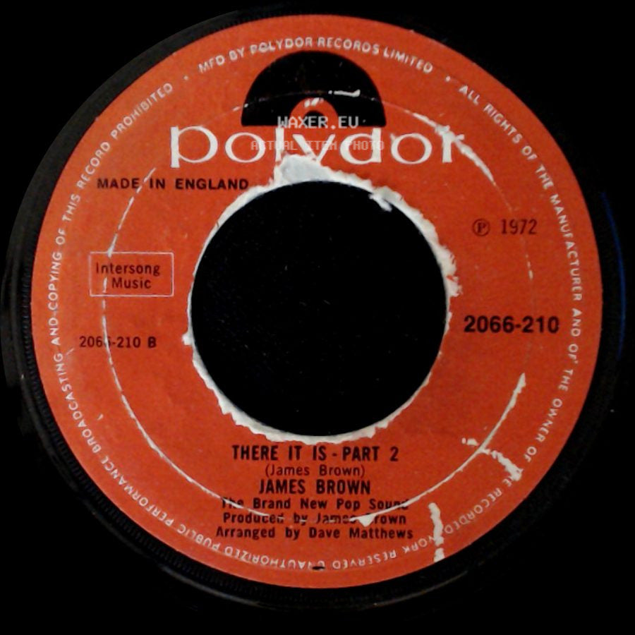 James Brown - There It Is - Part 1 / There It Is - Part 2 side B
