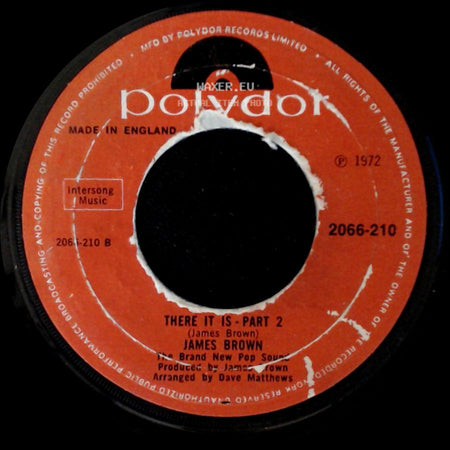 James Brown - There It Is - Part 1 / There It Is - Part 2 side B