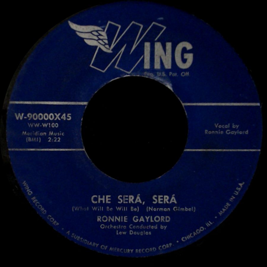 Ronnie Gaylord - Ain't That A Shame / Che Será, Será side B