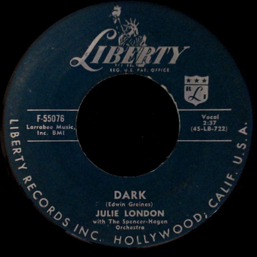 Julie London - Dark / It Had To Be You side A