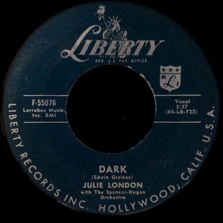 Julie London - Dark / It Had To Be You side A