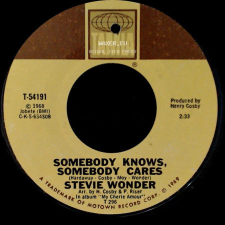 Stevie Wonder - Somebody Knows, Somebody Cares / Never Had A Dream Come True side A
