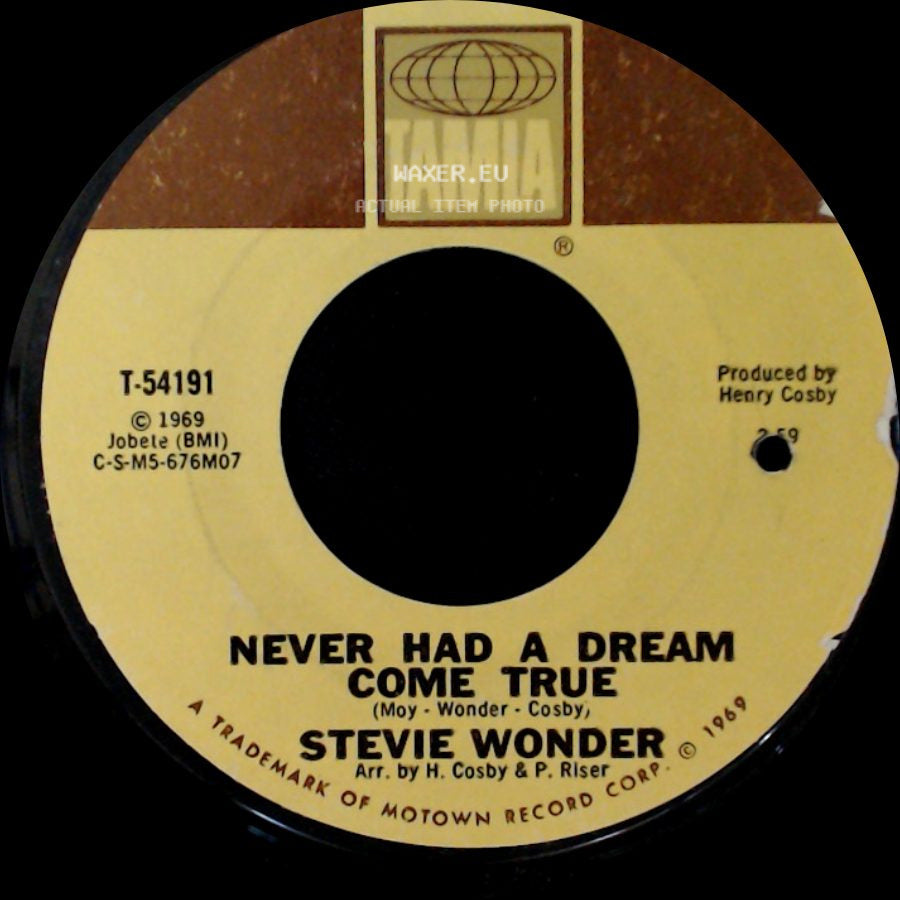 Stevie Wonder - Somebody Knows, Somebody Cares / Never Had A Dream Come True side B