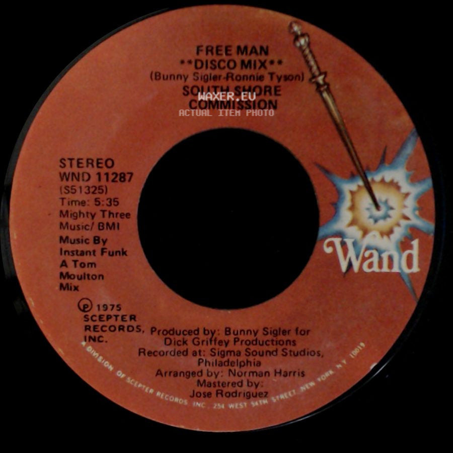 South Shore Commission - Free Man **Disco Mix** / Free Man side A