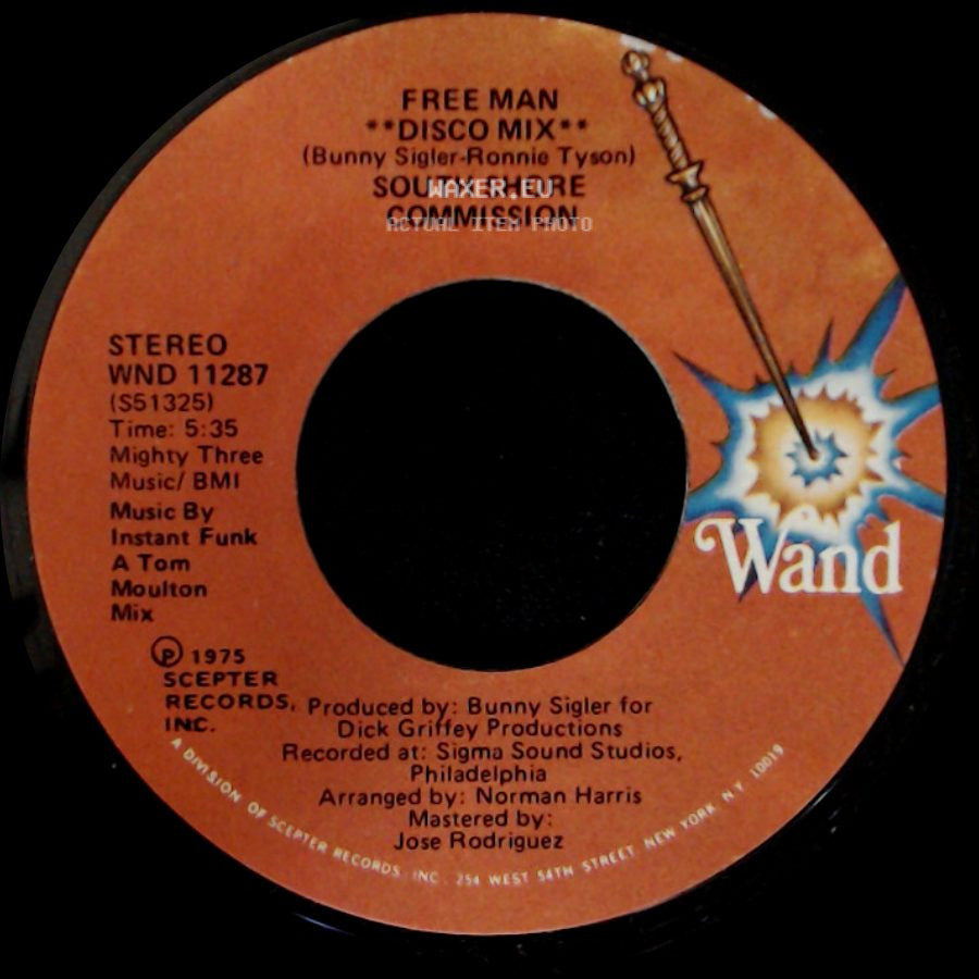 South Shore Commission - Free Man "Disco Mix" / Free Man side A