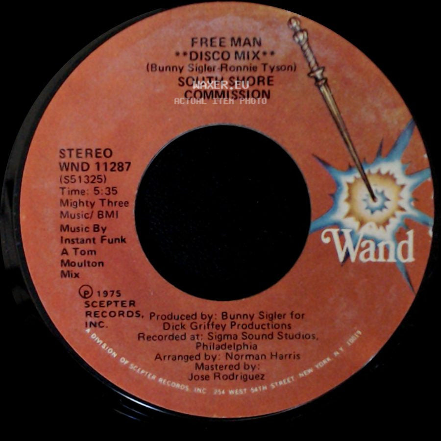 South Shore Commission - Free Man "Disco Mix" / Free Man side A