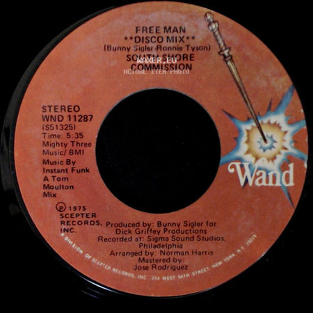 South Shore Commission - Free Man "Disco Mix" / Free Man side A
