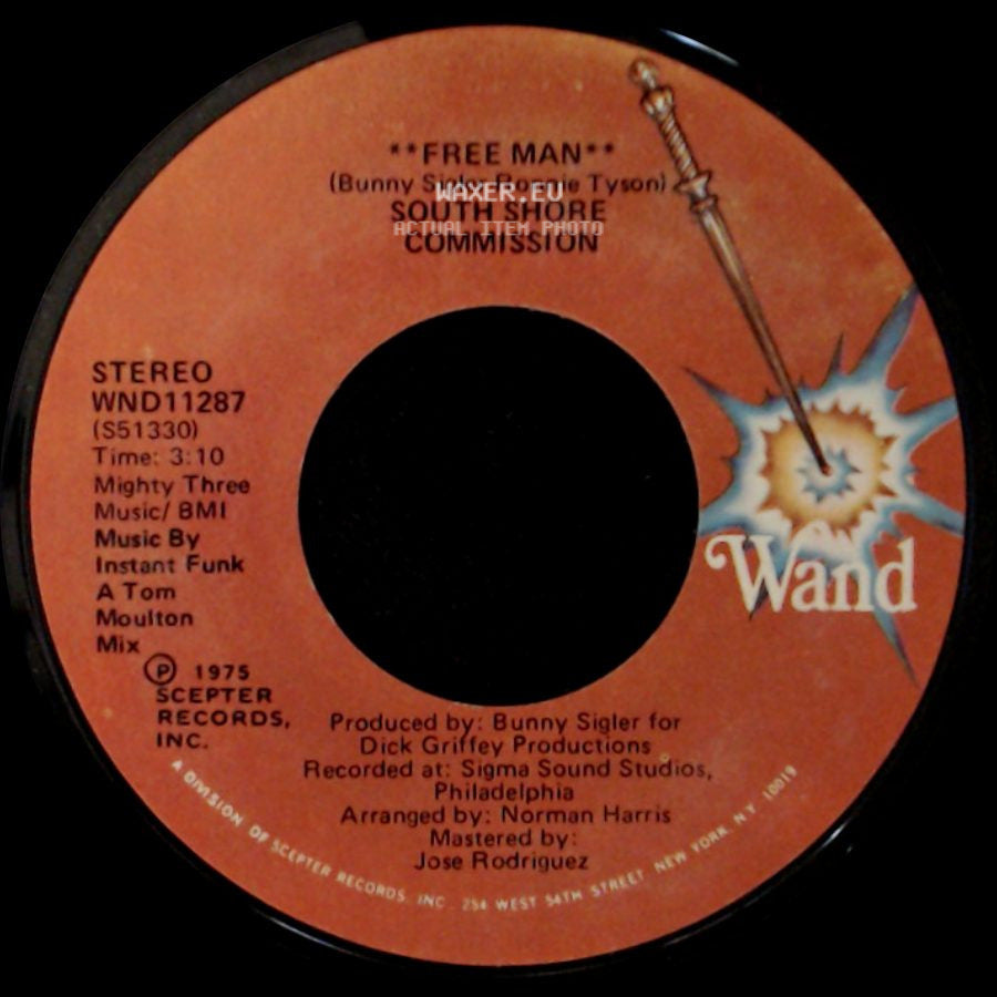 South Shore Commission - Free Man / Free Man **Disco Mix** side A