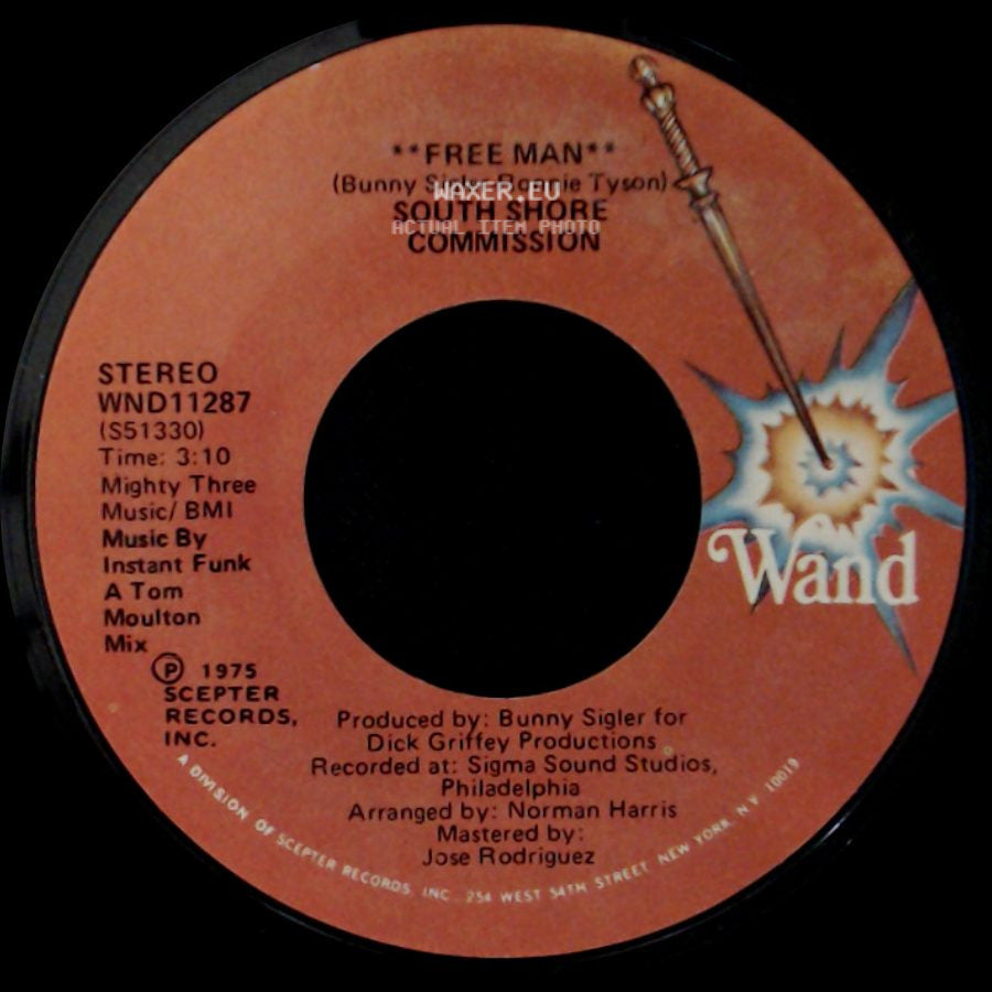 South Shore Commission - Free Man / Free Man **Disco Mix** side A
