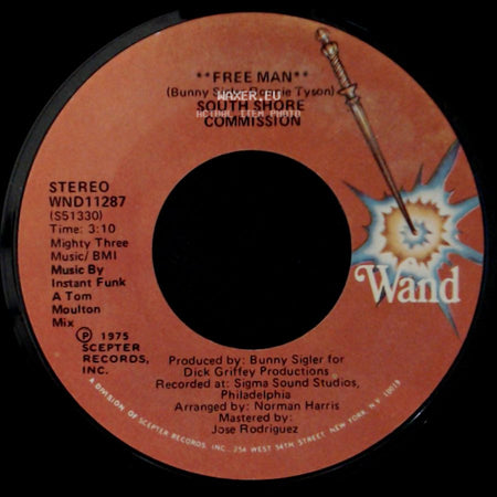 South Shore Commission - Free Man / Free Man **Disco Mix** side A