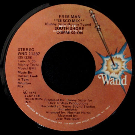 South Shore Commission - Free Man "Disco Mix" / Free Man side A