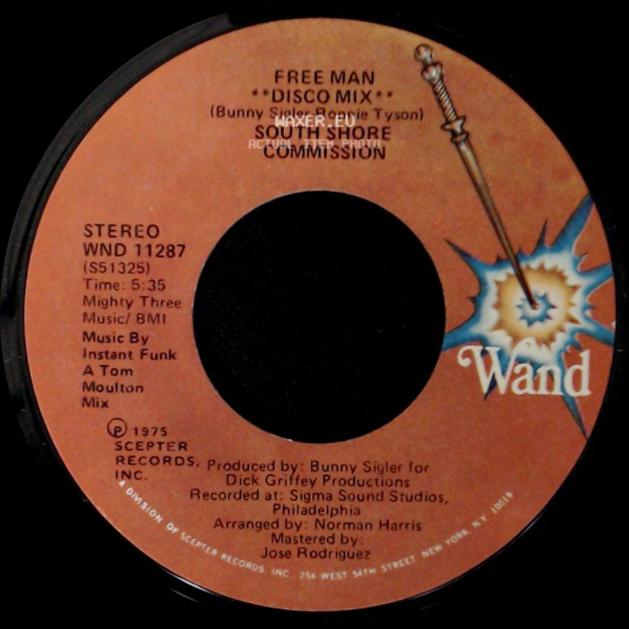 South Shore Commission - Free Man "Disco Mix" / Free Man side A