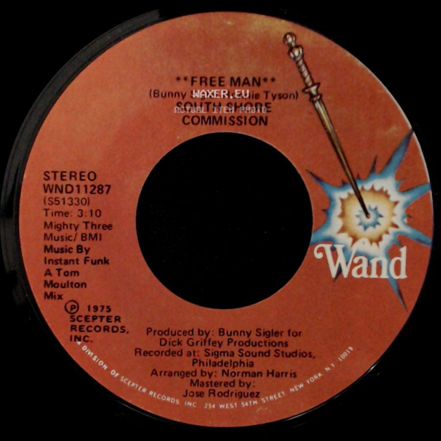 South Shore Commission - Free Man / Free Man "Disco Mix" side A