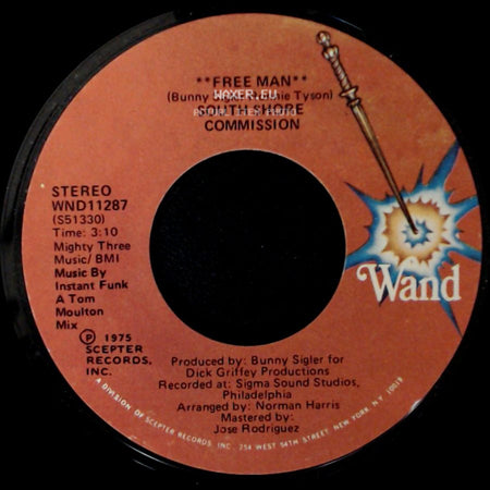 South Shore Commission - Free Man / Free Man **Disco Mix** side A