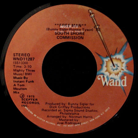 South Shore Commission - Free Man / Free Man **Disco Mix** side A