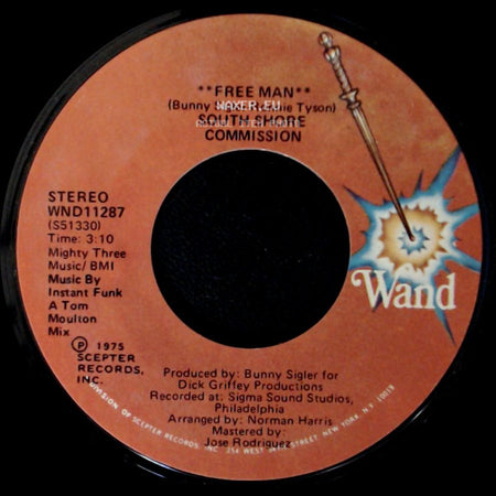 South Shore Commission - Free Man / Free Man "Disco Mix" side A