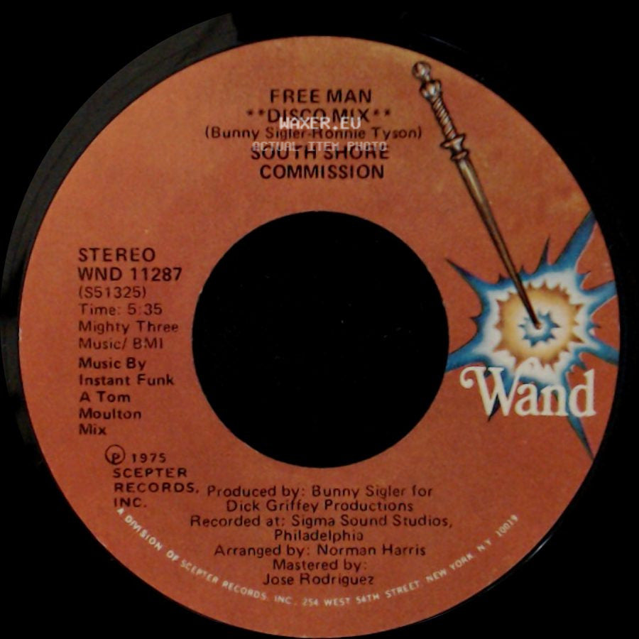 South Shore Commission - Free Man / Free Man "Disco Mix" side B