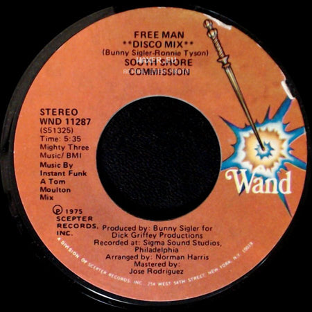 South Shore Commission - Free Man / Free Man **Disco Mix** side B