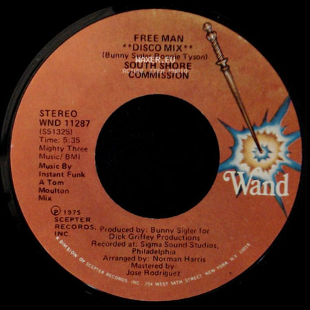 South Shore Commission - Free Man "Disco Mix" / Free Man side A
