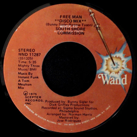 South Shore Commission - Free Man "Disco Mix" / Free Man side A