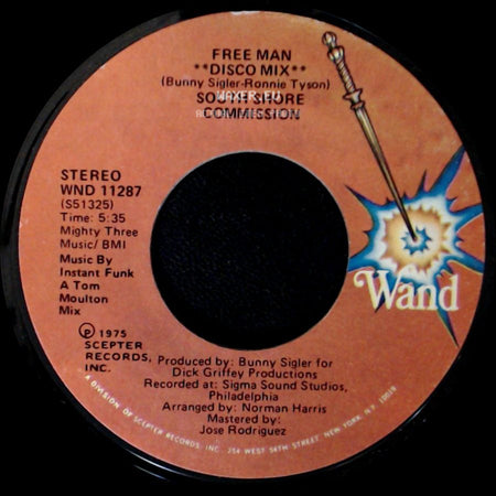 South Shore Commission - Free Man / Free Man "Disco Mix" side B