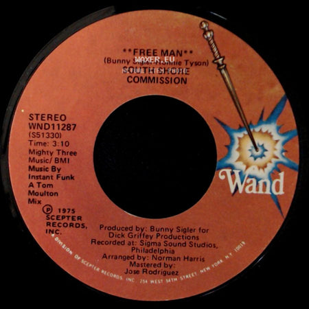 South Shore Commission - Free Man / Free Man **Disco Mix** side A