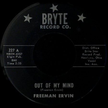 Freeman Ervin - Out Of My Mind / Lover's Party side A