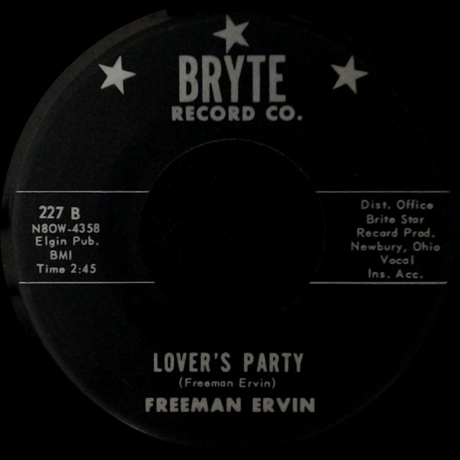 Freeman Ervin - Out Of My Mind / Lover's Party side B