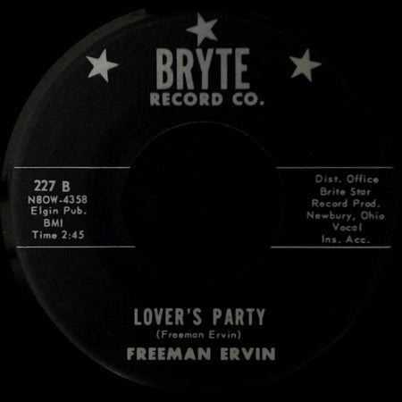 Freeman Ervin - Out Of My Mind / Lover's Party side B