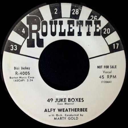 Alfy Weatherbee - 49 Juke Boxes / Why Am I Crying side A