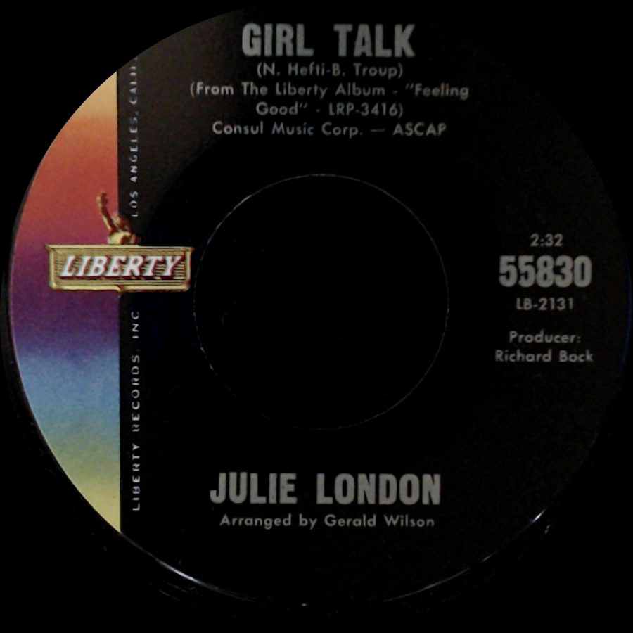 Julie London - Girl Talk / Won't Someone Please Belong To Me side A
