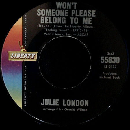 Julie London - Girl Talk / Won't Someone Please Belong To Me side B