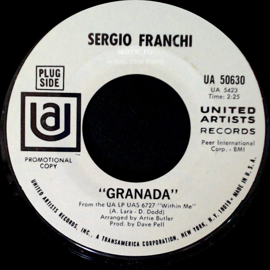 Sergio Franchi - Granada / Within Me side A