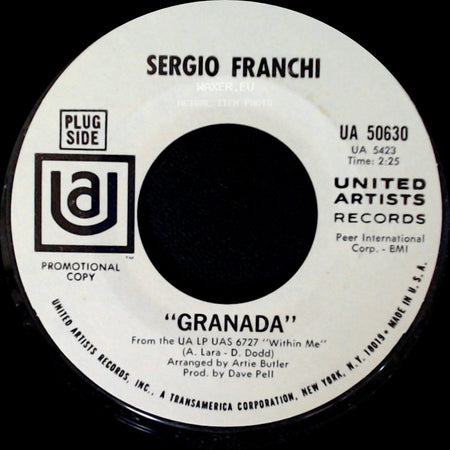 Sergio Franchi - Granada / Within Me side A