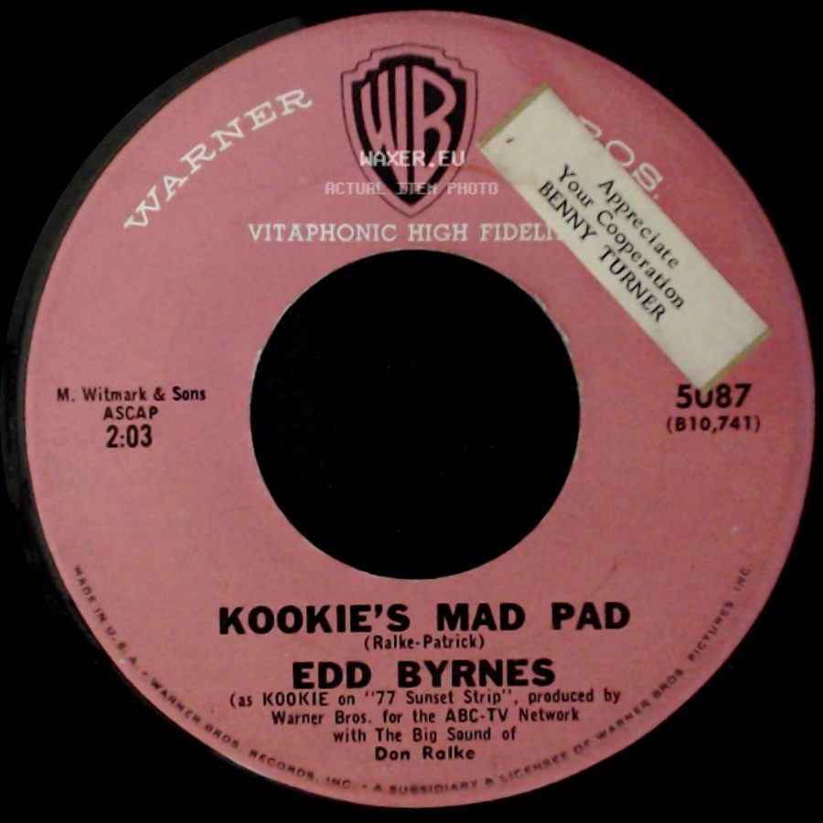 Edd Byrnes / Edd Byrnes And Friend - Kookie's Mad Pad / Like I Love You side A