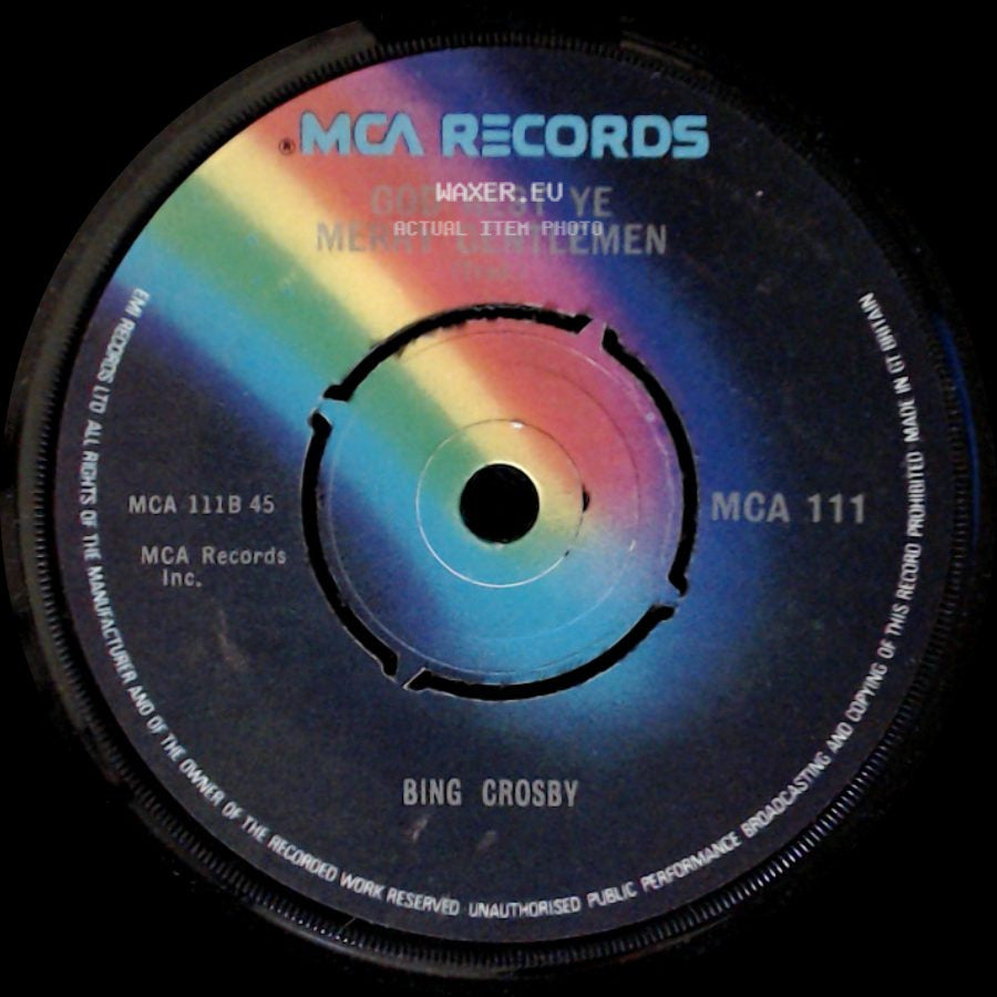 Bing Crosby - White Christmas / God Rest Ye Merry Gentlemen side B