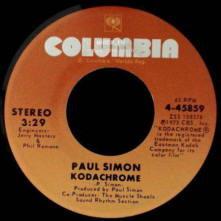 Paul Simon - Tenderness / Kodachrome side B