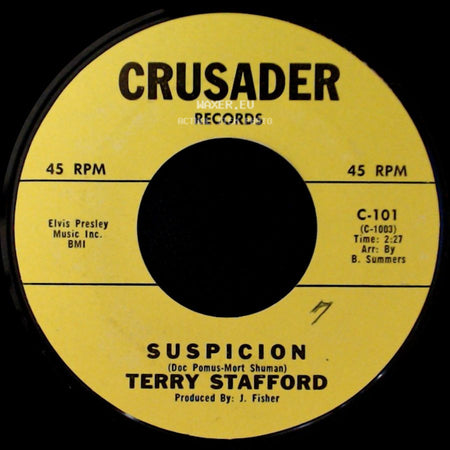 Terry Stafford - Suspicion / Judy side A