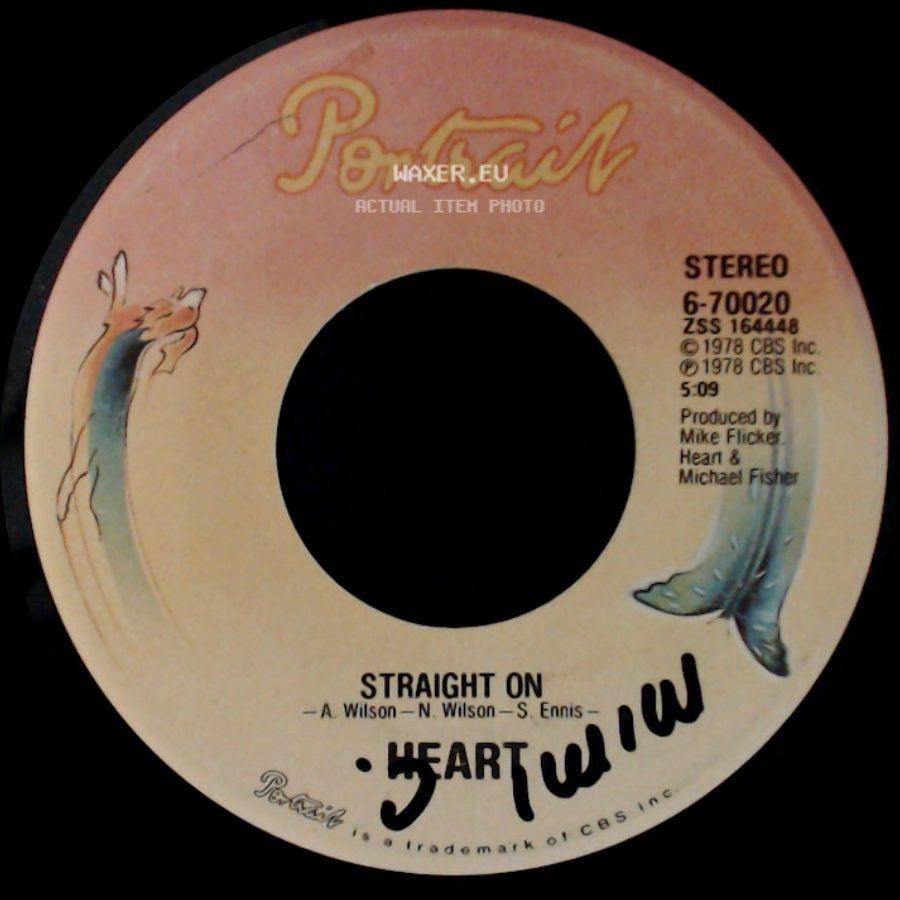 Heart - Lighter Touch / Straight On side B