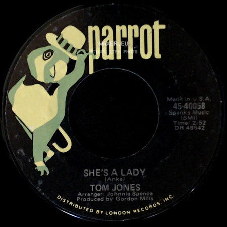 Tom Jones - My Way / She's A Lady side B